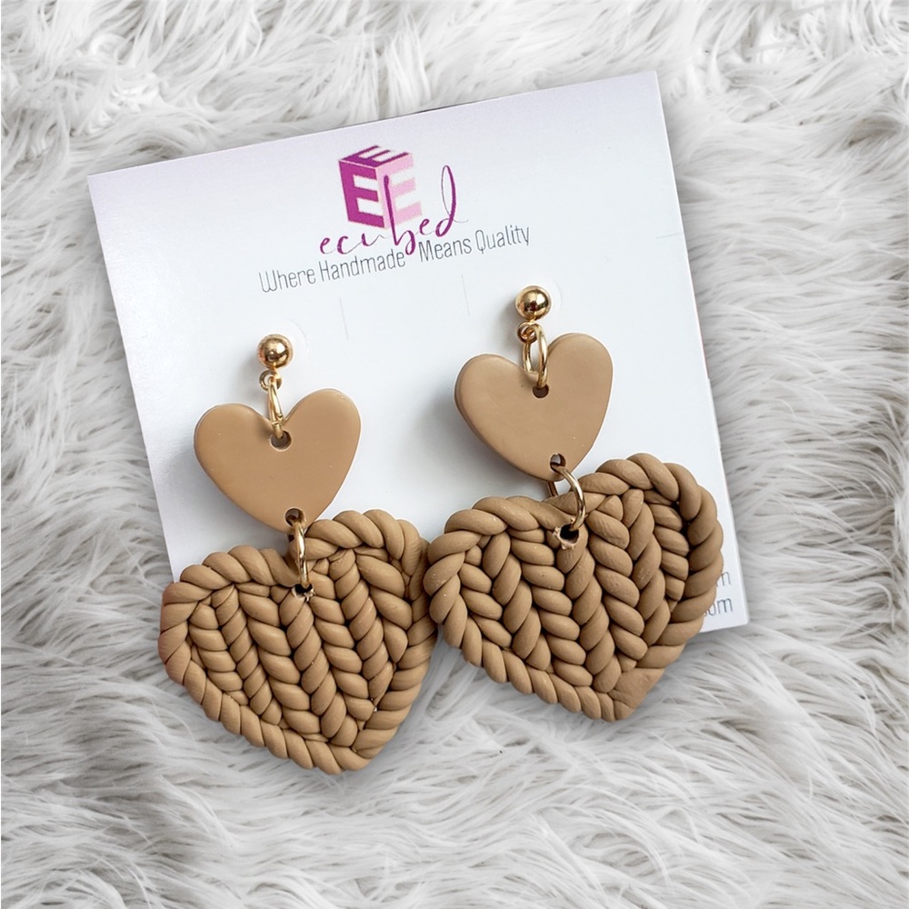 Handcrafted Stud Earrings - Polymer Clay